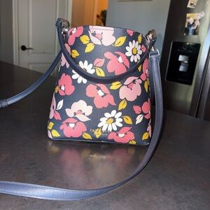 Kate Spade Floral Crossbody Bag - Pink, Yellow, Navy